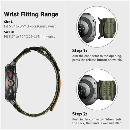 ULTIMAL Sport Nylon Watch Bands for Samsung Galaxy Watch Ultra 47mm (2024）